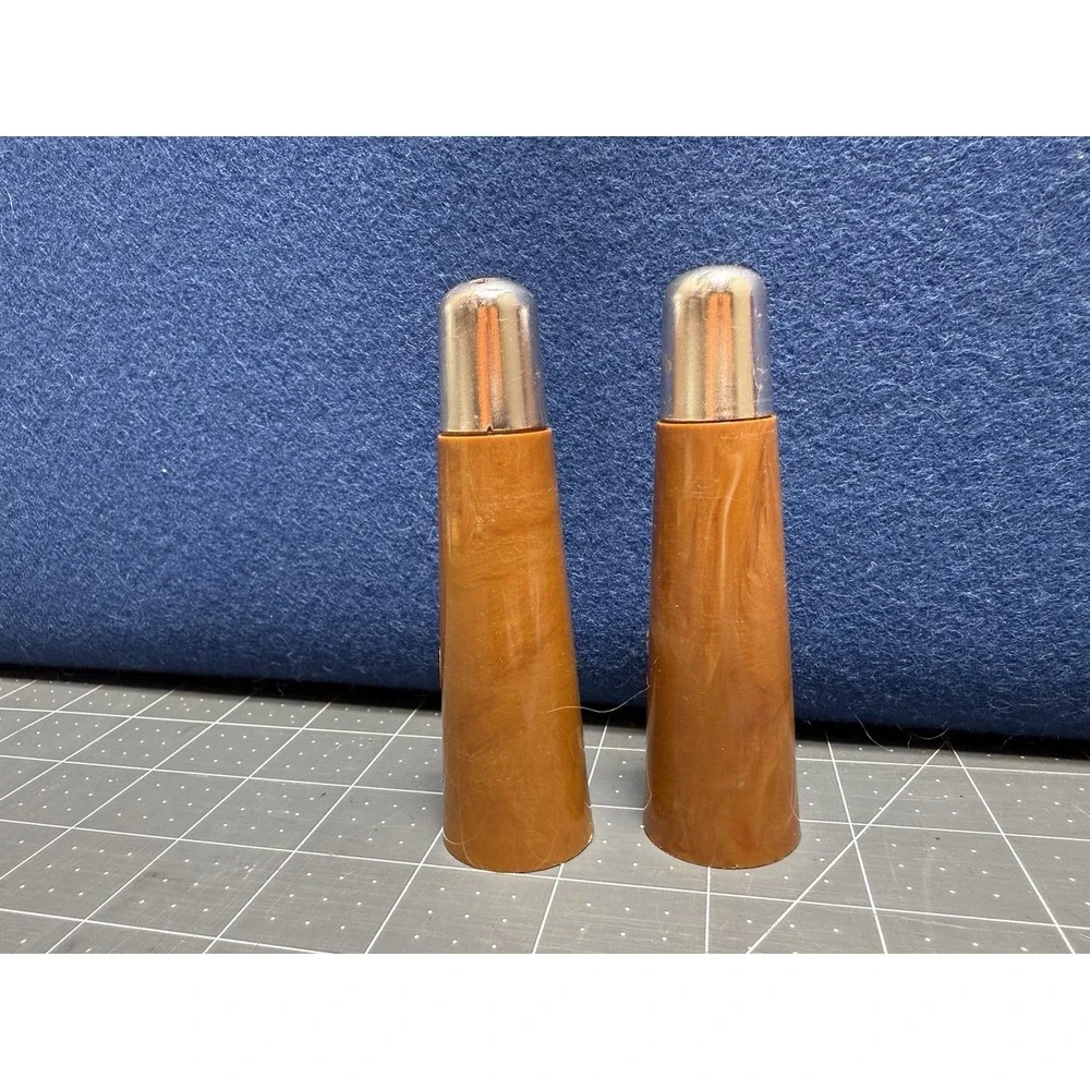 MCM Salt Pepper Shaker Set Plastic Vintage